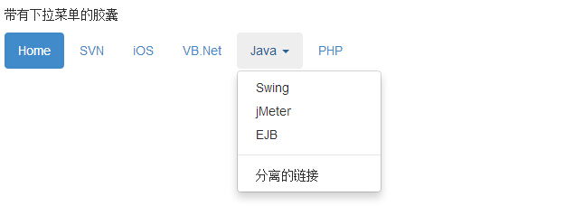 Bootstrap 导航元素