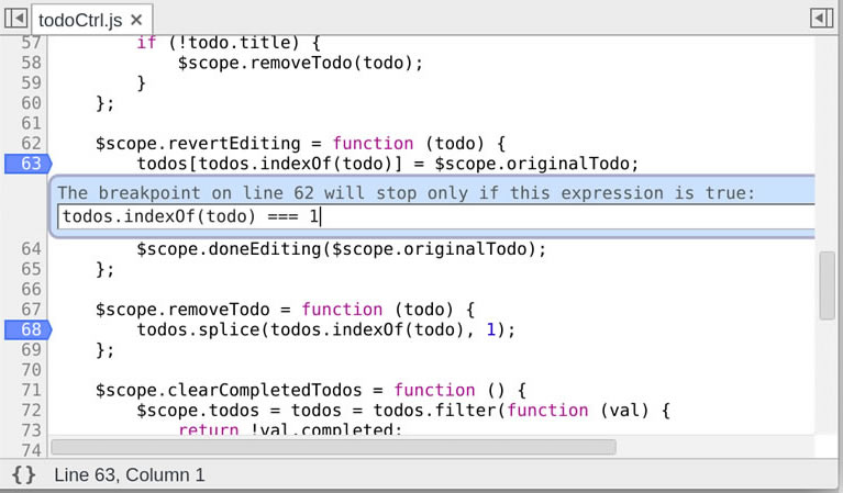 调试 JavaScript 脚本