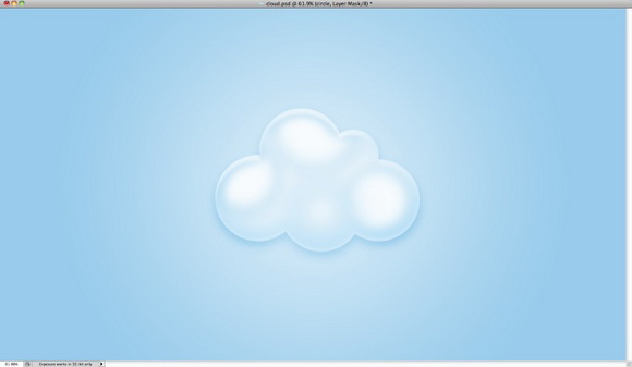 Photoshop打造可爱的透明云彩壁纸