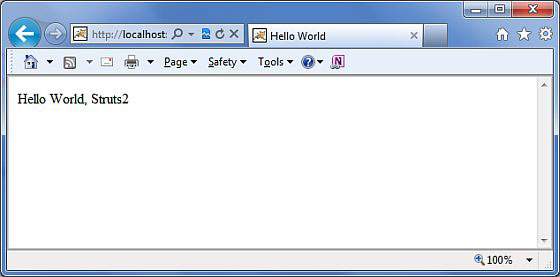 Struts2 Hello World示例